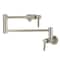 Kingston Brass Wall Mount Pot Filler Faucet with Knurled Handle, Brushed Nickel KS4108KNL - alternate 1