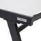 Leisuremod Marlin Patio Chaise Lounge Chair with Armrests in Black Aluminum Frame, White, 2PK MLABL-77W2 - alternate 2