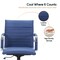 Leisuremod Harris Faux Leather Office Chair, Navy Blue HO19BUL - alternate 2