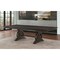 Homeroots 104" Brown Solid Wood Trestle Base Dining Table 347314 - alternate 4