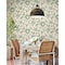 York Wallcoverings Dahlia Blooms Green and Beige Wallpaper GO8233 - alternate 2