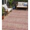 Homeroots 5' X 8' Rust And Coral Oriental Washable Indoor Outdoor Area Rug 616347 - alternate 1