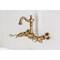 Kingston Brass Two-Handle Wall Mount Bridge Kitchen Faucet, Antique Brass KS2443TAL - alternate 2