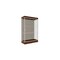 Ghent 76''H x 48''W x 20''D Edge Display Case 6'' Base w/ Chocolate Back & Satin Frame 92LFCO-SN-WNH - alternate 1
