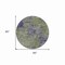 Homeroots 8' Olive Green And Dark Purple Round Abstract Washable Indoor Outdoor Area Rug 609363 - alternate 2