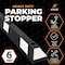 Xpose Safety Parking Block, Rubber, 6 in Height, 72 in Length, Black/White PBSW-6-X - alternate 2