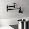 Kingston Brass Wall Mount Pot Filler Faucet, Matte Black KS3100RX - alternate 2