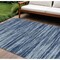 Homeroots 10' X 14' Blue And Navy Blue Abstract Washable Indoor Outdoor Area Rug 613084 - alternate 1