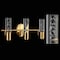 Jonathan Y Bolha 18" 3-Light Minimalist Modern Bubble Acrylic/Iron Integrated LED Vanity Light, Brass Gold JYL7224B - alternate 2