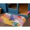 Homeroots 3' X 5' Gold Purple And Teal Blue Abstract Washable Indoor Outdoor Area Rug 611216 - alternate 1