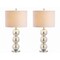 Jonathan Y Bella 27" Glass Triple-Sphere LED Table Lamp, Mercury Silver/Chrome, 2PK JYL1070B-SET2 - alternate 1