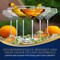 Nutrichef NutriChefKitchen Crystal Martini Glass, Ultra Clear, Elegant Wine Glass, 100% Hand Blown, 6PK NCGLMT68 - alternate 1