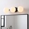 Jonathan Y Nash 23 in. 3-Light Mid-Century Modern Metal and Frosted Glass Globe LED Vanity Light, Oil Rubbed Bro JYL9568B - alternate 2