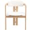 Leisuremod Velo Series Modern Dining Chair in Natrual Wood with White Seat VCNW-51W - alternate 2