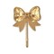 Homeroots 4in Gold Cast Iron Bow Wall Hook 724072 - alternate 2