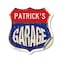 Signmission Patrick's Garage, 18 Inch X 18 Inch, Vinyl Decal SHI-D-18-383-PATRICK - alternate 1