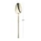 Smarty Had A Party Shiny Gold Moderno Disposable Plastic Dessert Spoons, 240PK 9340G-TS-CASE - alternate 3