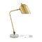 Homeroots 22" Brass Iron Desk Table Lamp With Brass Bell Shade 530923 - alternate 1