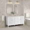 James Martin Vanities Myrrin 60" Double Vanity, Bright White, w/ 3 CM Siberian Silestone Top 485-V60D-BW-3SFR - alternate 2