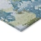 Homeroots 9' X 12' Denim Blue And Olive Green Abstract Washable Indoor Outdoor Area Rug 609598 - alternate 3