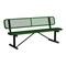 Leisure Craft Bench/Back, Portable, 6ft., Blk/Grn B6WBP-BLACK GREEN - alternate 1