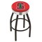 Holland Bar Stool Co 25" Blk Wrinkle Stanford Swivel Bar Stool, Chrome Ring L8B3C25Stnfrd - alternate 1