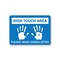Signmission PSA, High Touch Area Wash Hands Often, 18in X 12in Peel And Stick Wall Graphic, NS-RD-1218-25350 OS-NS-RD-1218-25350 - alternate 1
