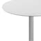 Flash Furniture 31.25" Round Outdoor Tabletop, White Faux Marble, Seamless Surface Technology, 22x22 Silver X Base ST-RD31-WHMAR-T2222S-GG - alternate 2
