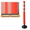 Traffic Kontrol Flexible Delineator Post - 36in Height - Surface Mount - Orange - Bulk Pallet 100PC, 100PK TKSMB-36-OR-KIT-100 - alternate 1