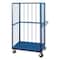 Pucel Three Sided Stock Cart, 48 in W x 30 in L, Light Blue 3SC-48S - alternate 1