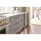 Amerock London 10-1/16 in 256 mm Center-to-Center Black Bronze/Satin Nickel Cabinet Pull BP36664BBRG10 - alternate 2
