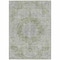 Homeroots 9' X 12' Olive Green Floral Medallion Washable Indoor Outdoor Area Rug 607912 - alternate 4