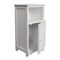 Happimess Serene 27.5"H Handcrafted Acacia Wood Bathroom Freestanding Floor Bathroom Storage Cabinet w/Louver SHF2001W - alternate 3