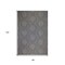 Homeroots 8' X 10' Gray and Blue Geometric Stain Resistant Indoor Outdoor Area Rug 531613 - alternate 3