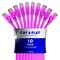 Maximm Cat6 Flat Ethernet Cable 100ft, 10PK, Pink, 10PK CAT6F-100FTPINK10PK - alternate 1