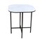 Homeroots 22" White And Black Ceramic And Metal Square End Table 554652 - alternate 2