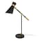 Homeroots 30" Black and Gold Metal Desk Table Lamp With Black Cone Shade 524316 - alternate 1