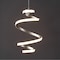 Jonathan Y Whirl 11" 1-Light Modern Minimalist Metal Helix Swirl Abstract Integrated LED Pendant, Silver JYL1704A - alternate 2
