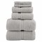 Lavish Home 6PC Bathroom Towels Set 100% Cotton Bathroom Accessories Soft Towel Set for Shower, Gym, Dorm, Spa 67-0035-GRY - alternate 1