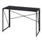 Homeroots 39" Black Wood and Stainless Steel Computer Desk 568042 - alternate 2