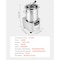 Vevor Food Processor Vegetable Chopper 19 Quart Food-Grade Stainless Steel Blender FC-18V1 - alternate 2