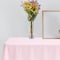 Smarty Had A Party 54 x 108 Pink Rectangular Disposable Plastic Tablecloths 96 Tablecloths, 96PK 813270-PNK-CASE - alternate 2