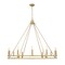 Z-Lite Dennison 12-Light Chandelier, 47.5 in W, Signature Brass 4005-12SBR - alternate 2