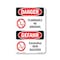 Signmission OSHA Danger Sign, Flammable No Smoking Bilingual, 5in X 3.5in Decal, OS-DS-D-35-VG-1824 OS-DS-D-35-VG-1824 - alternate 1