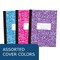 Roaring Spring Case of Assorted Marble Comp Notebook, College Ruled, 80 sht, Oversized 10.25"x8", Flexible Covers, PK48 77480cs - alternate 2