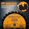 Powertec 6-1/2in Circular Saw Blade, 5/8in Arbor, 3/32in Kerf, 24-Tooth Carbide-Tipped Blade - 2PK 14024-P2 - alternate 2