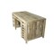 Homeroots 63" Brown Solid Wood Writing Desk With Twelve Drawers 489183 - alternate 2