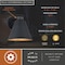 Vaxcel VAXCEL Smith, 8.75 in, Textured Black Outdoor Wall Light, Motion Sensor, Dusk to Dawn, Dark Sky T0820 - alternate 2