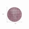 Homeroots 8' Merlot Round Oriental Washable Indoor Outdoor Area Rug 607550 - alternate 2