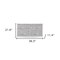 Homeroots 39" Gray and White Steel and Fabric Five Drawer Dresser 470360 - alternate 3
